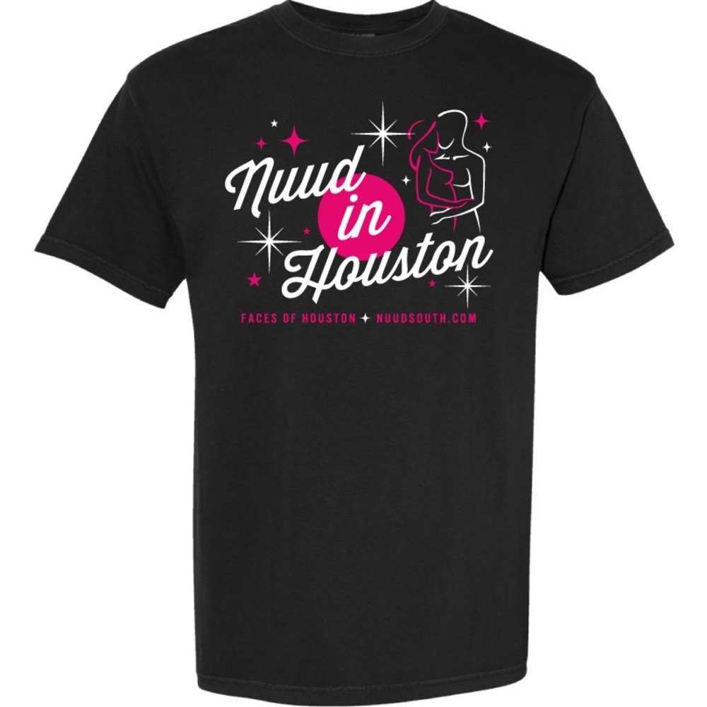 Black 'Nuud in Houston' Graphic T-Shirt